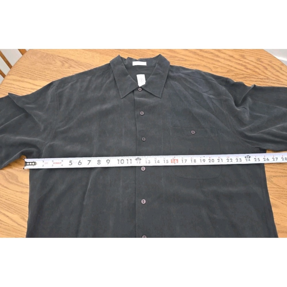 Vintage Burma Bibas Silk Shirt XL Hot Tin Roof Key West Embroidered Resort - Picture 8 of 13